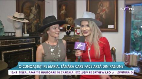 Maria, cel mai tânăr pălărier din România