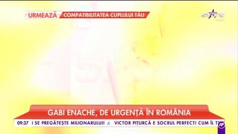Gabi Enache, de urgenţă în România! A venit pentru fetiţa lui!