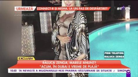 Raluca Zenga, din nou însărcinată? "Vreau să îi dau emoţii soţului meu!"