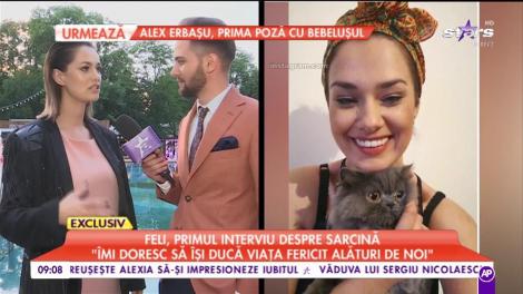 Feli, primul interviu despre sarcină! Jurata "The Four - Cei patru" a vorbit deschis despre cea mai frumoasă perioadă din viaţa ei: "Îmi doresc să fie fericit alături de noi"