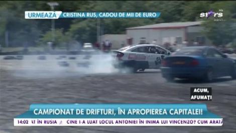 Adrenalină pe patru roți! Piloții cu experiență fac spectacol în Capitală