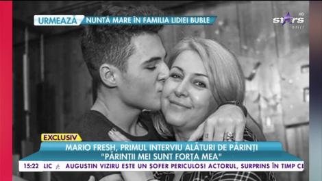 Mario Fresh, primul interviu alături de părinții: ”Ne-am obișnuit să fim departe”