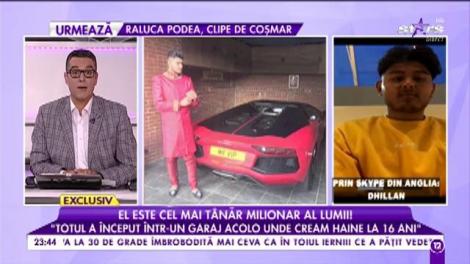 Dhillan Bhardwaj, cel mai tânăr milionar al lumii, la Agenţia VIP!