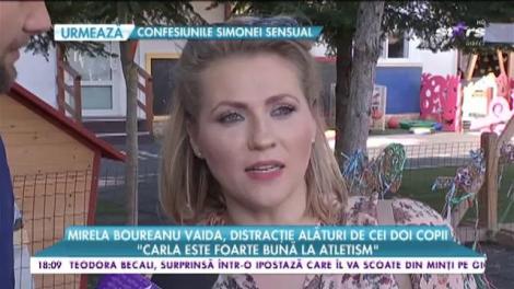 Mirela Boureanu Vaida, distracție alături de cei doi copii: Carla este foarte bună la atletism”