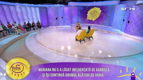 Mariana nu s-a lăsat influențată de Gabriela și își continuă drumul alături de Horia!