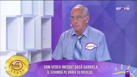 Nicolae vrea să o cucerească pe Gabriela. Drama bărbatului i-a impresionat pe cei din platou