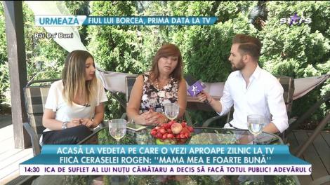 Acasă la vedeta pe care o vezi aproape zilnic la TV. Cerasela Roger: Mama mea a plecat de acasă când eu aveam 11 ani”