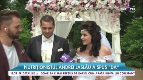Nutriționistul Andrei Laslău a spus ”Da”. Imagini în exclusivitate de la petrecere