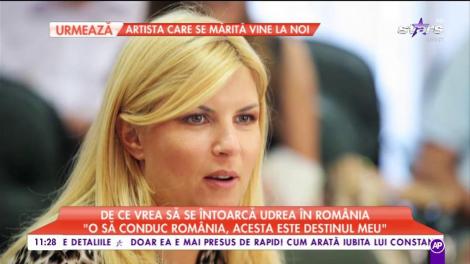 De ce vrea să se întoarcă Udea în țară: ”O să conduc România, acesta este destinul meu”