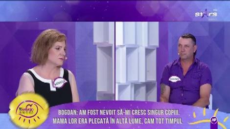 Bogdan a venit pentru o cunoaște pe Gabriela. Acesta susține că fosta lui soție era alcoolică