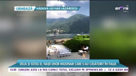 Delia şi soţul ei, naşii unor milionari care s-au căsătorit în Italia