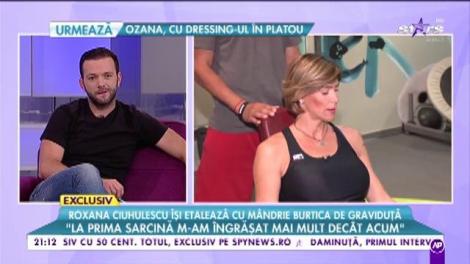 Exercițiile de sport pe care orice viitoare mămică are voie și trebuie să le facă. Roxana Ciuhulescu își etalează cu mândrie burtica de graviduță