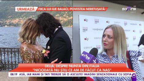 Delia, despre nunta din Italia: "Îmi place meseria de naș"