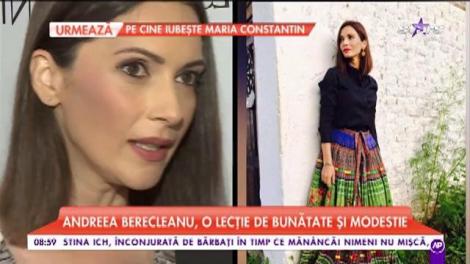 Cum este Andreea Berecleanu în spatele camerelor