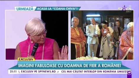Imagini fabuloase cu doamna de fier a României. S-a dezlănțuit împreună cu soțul ei la cea mai exclusivistă petrecere de botez