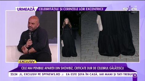 Cele mai penibile apariții din showbiz, criticate dur de celebrul Alin Gălățescu