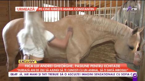 Fiica lui Andrei Gheorghe, pasiune pentru echitație