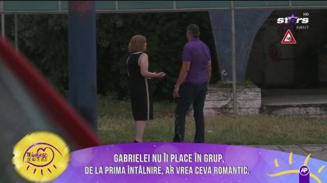 Gabrielei nu îi place în grup, de la prima întâlnire, ar vrea ceva romantic