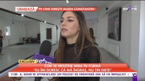 Câte ore se pregătește Mira înainte de a urcă pe scenă