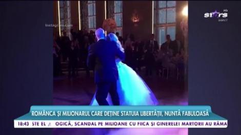 Românca şi milionarul care deţine Statuia Libertăţii, nuntă fabuloasă