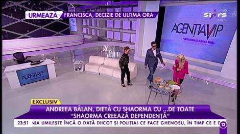 Andreea Bălan pregătește shaorma în direct. Vedeta este invidiată pentru formele ei apetisante