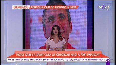Hoțul care i-a spart casa lui Gheorghe Hagi a fost împușcat de polițiști