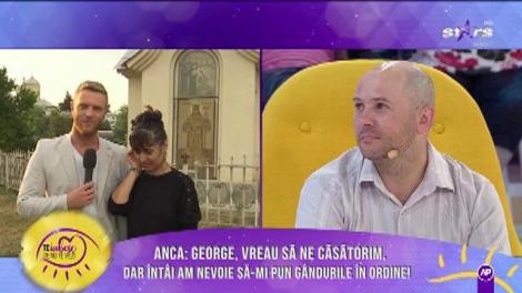 George în platou, Anca la Mănăstire! Se vor mai vedea vreodata?
