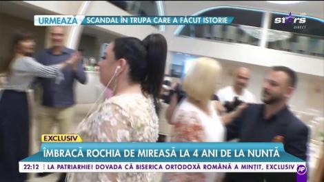 Surpriză în showbiz! Oana Roman a îmbrăcat din nou rochia de mireasă: Primele imagini de la emoționantul eveniment
