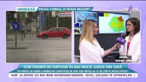 Cod galben de furtună în mai multe județe din țară