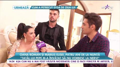 Oana Roman şi Marius Elisei, patru ani de la nuntă