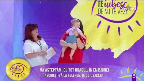 Fetița Gabrielei Cristea, în platoul "Te iubesc de nu te vezi"