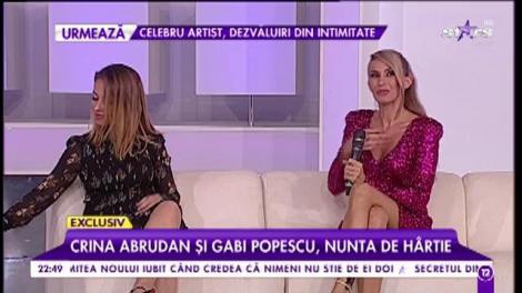 Crina Abrudan și Gabi Popescu, nunta de hârtie