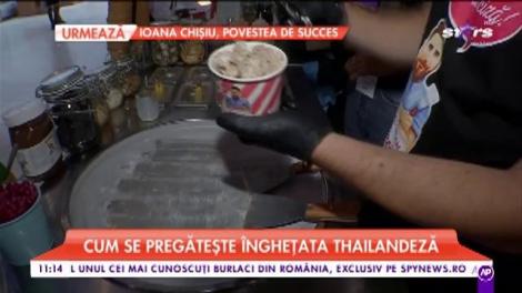 Iată cum se pregătește înghețata Thailandeză