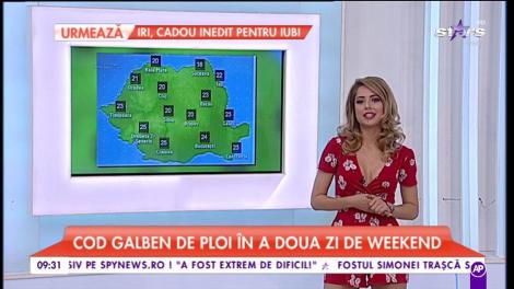 Vreme rea în toată țara. Cod Galben de ploi în a doua zi de weekend