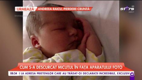 Andreea Popescu, prima ședință foto pentru băiețel