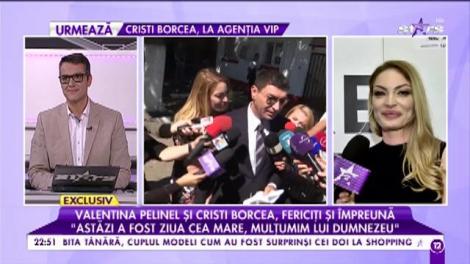 Valentina Pelinel și Cristi Borcea, fericiți și împreună: ”Acum pot spune și eu că mă simt foarte bine”