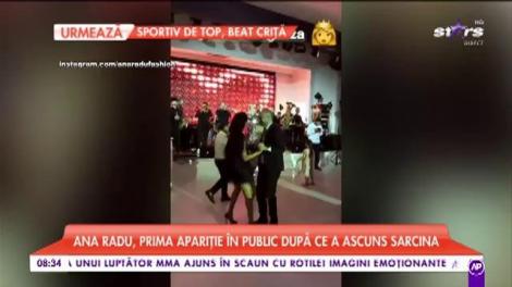 Ana Radu, prima apariție în public după ce a ascuns sarcina