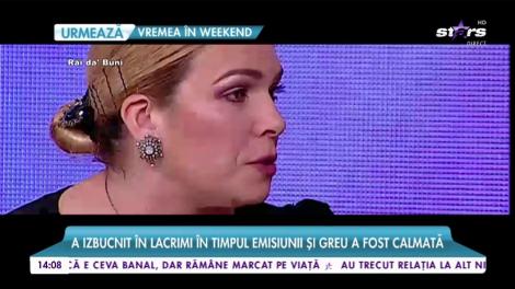 Dana Marijuana a trăit momente de panică, în direct! A izbucnit în lacrimi în timpul emisiuni, iar prezentatorul de abia a reuşit să o calmeze!