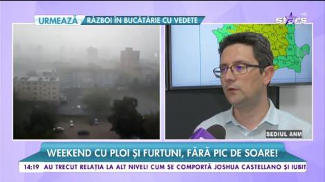Weekend cu ploi și furtuni, fără pic de soare!