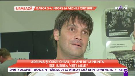 Adelina și Cristi Chivu, 10 de ani de la nuntă