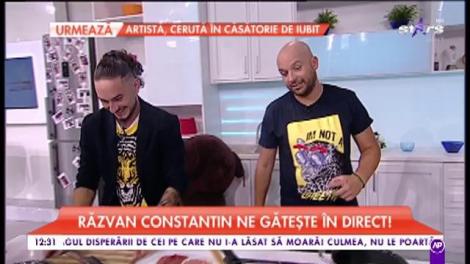 Răzvan Constantin, fost concurent la "Chefi la cuțite", cântă și gătește în platoul matinalilor