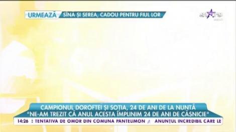 Campionul Leonard Doroftei şi soţia, 24 de ani de la nuntă