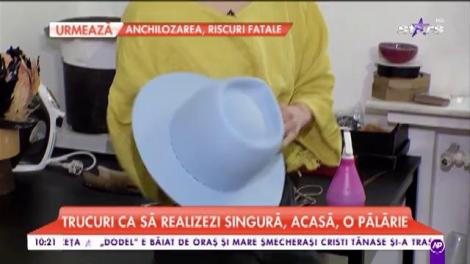 Pălăria care se realizează cu foc: ”Aceasta este cerută mai mult de tineri pentru că ei sunt mai îndrăzneți”