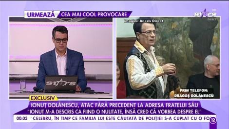 Dragoș Dolănescu, despre relația cu fratele său: „Ionuț m-a descris ca fiind o nulitate, dar cred că vorbea despre el”