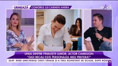 George Tănase, unul dintre finaliștii iUmor, face show în platoul Agenția VIP