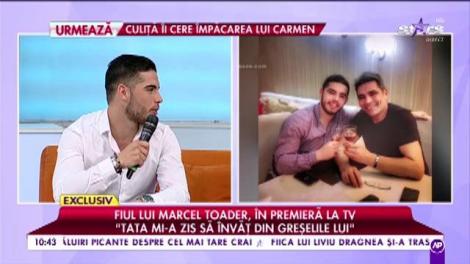 Fiul lui Marcel Toader, în premieră la TV