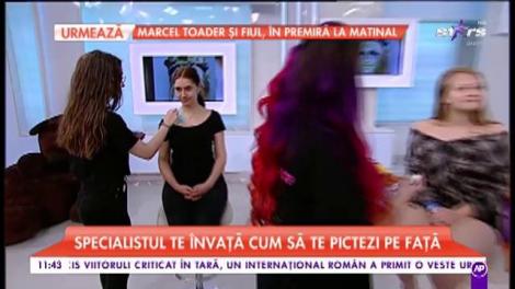 Pictura pe faţă, cea mai recentă tendinţă de frumuseţe! Specialistul te învaţă cum să îţi faci "face painting" de calitate, în direct!