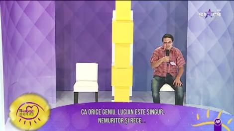 Lucian are 37 de ani și a venit la „Te iubesc de nu te vezi” să-și întâlnească jumătatea