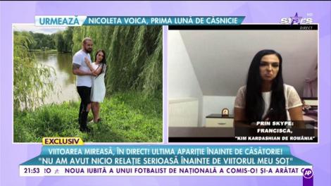 Francesca, Kim Kardashian de România, se mărită: "Petrecerea va fi mai restrânsă, vom avea 130 de invitați"