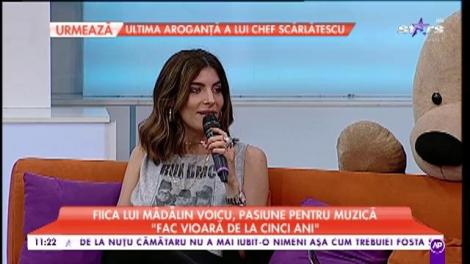 Fiica lui Mădălin Voicu, pasiune pentru muzică: ”Când eram mică dansam și cântam la orice petrecere din casă”